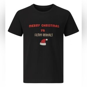 Merry Christmas Ya Filthy Animals Tee Shirt 🎅
